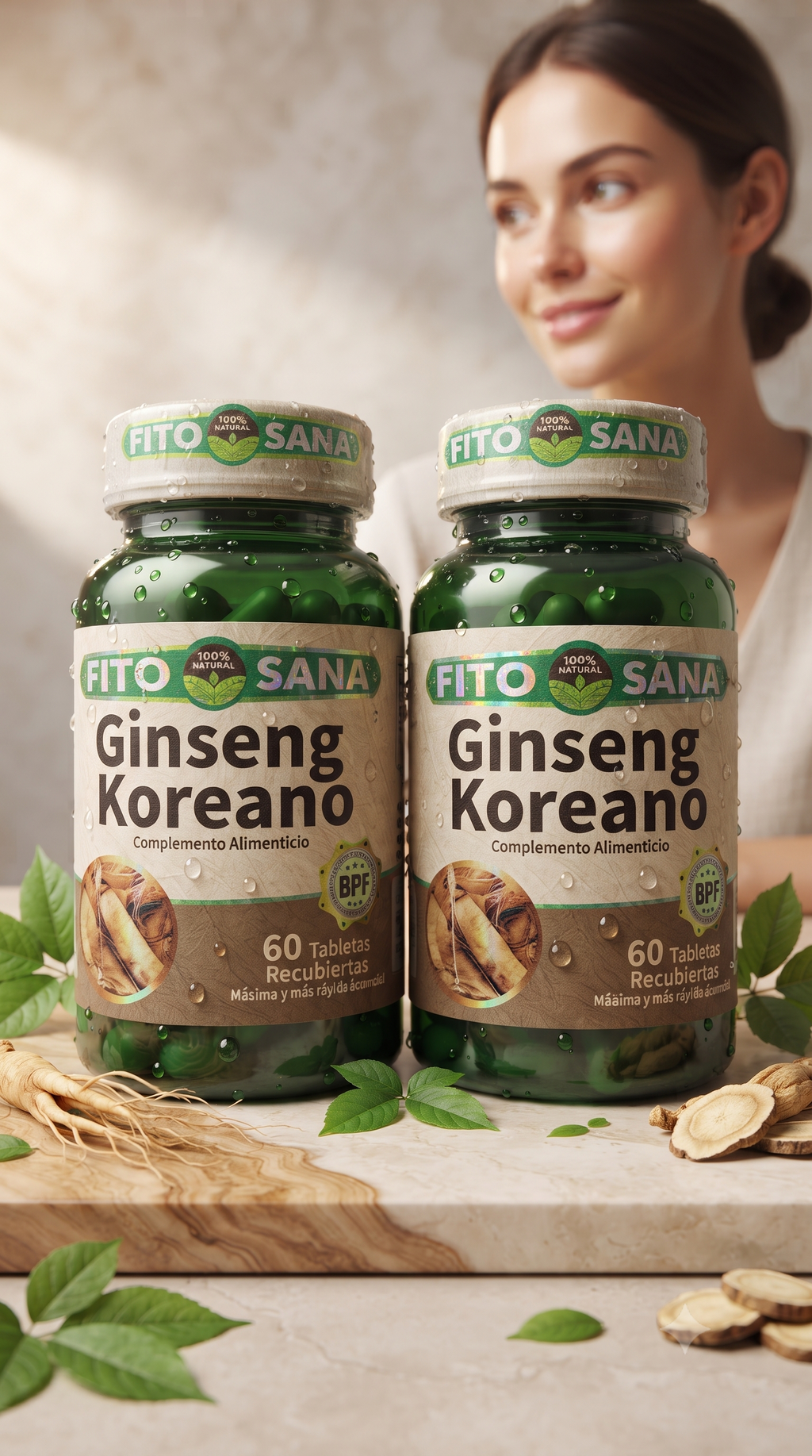 Ginseng Koreano 120 Tabletas Fito Sana pack