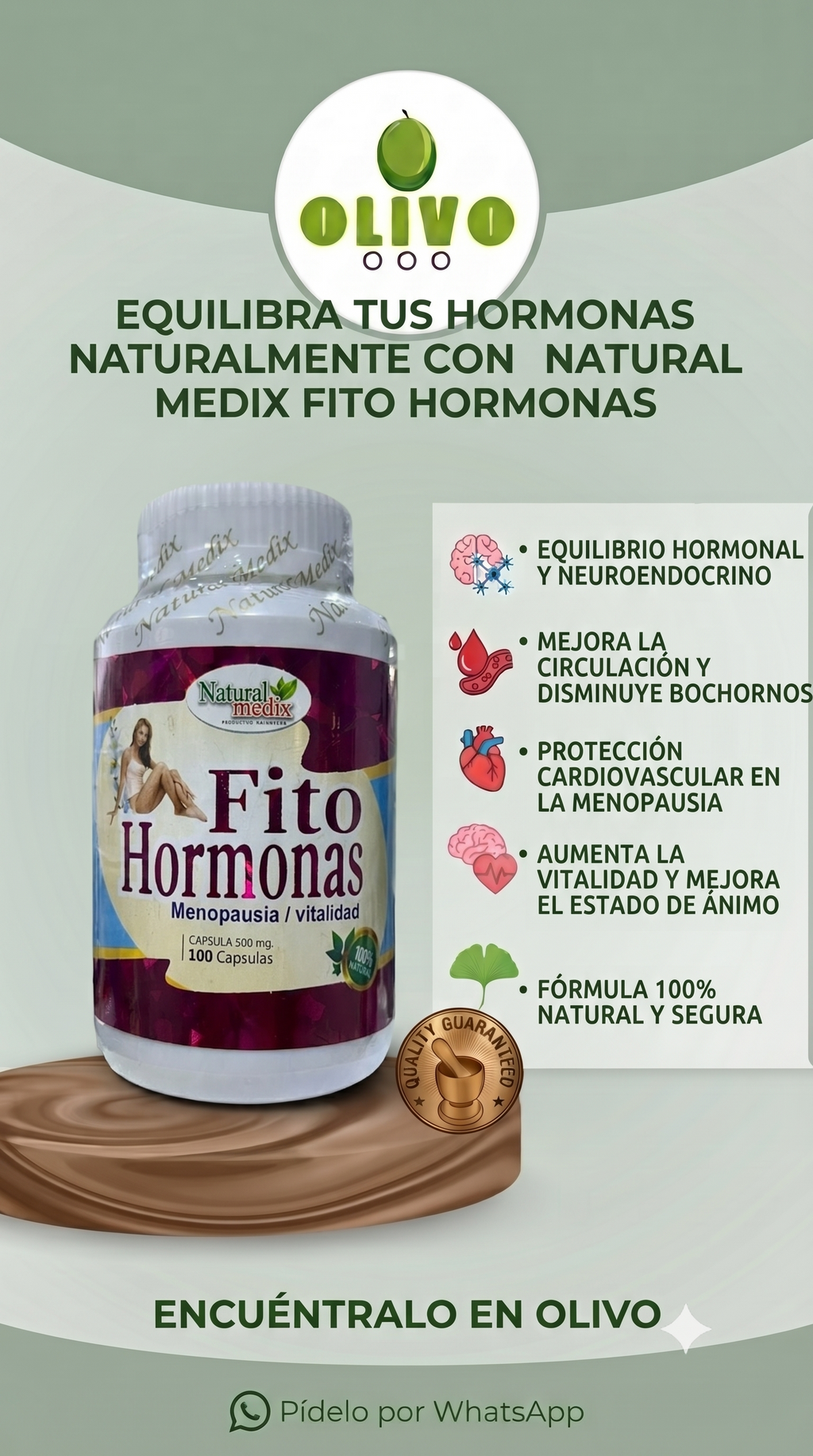 Fito Hormonas 100 Capsulas Natural Medic