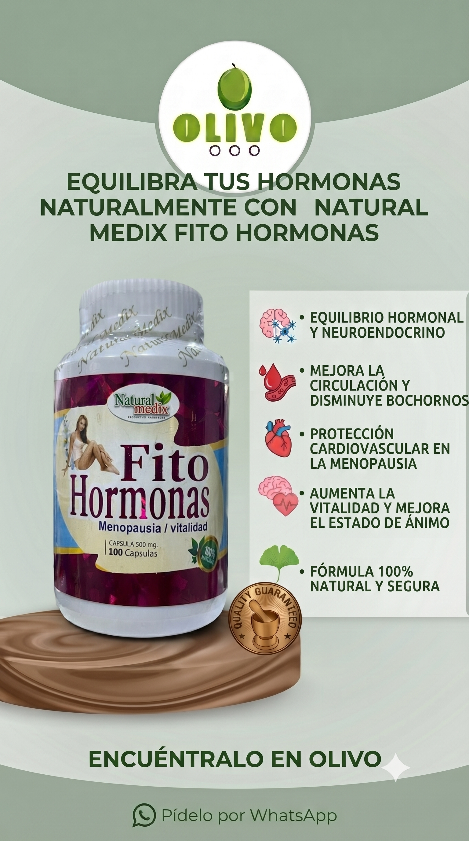 Fito Hormonas 100 Capsulas Natural Medic
