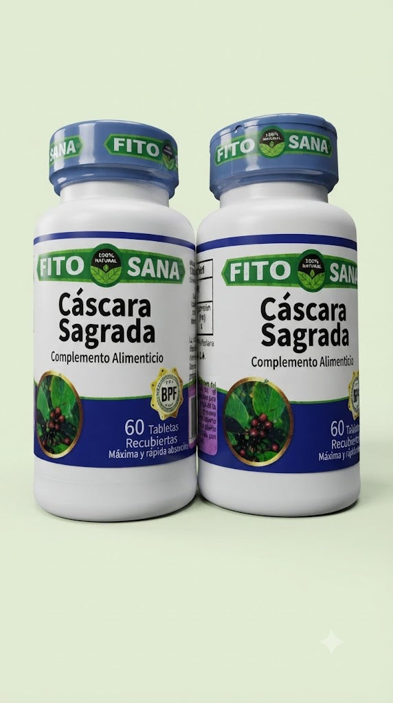 Cáscara Sagrada 120 Tabletas Pack Fito Sana