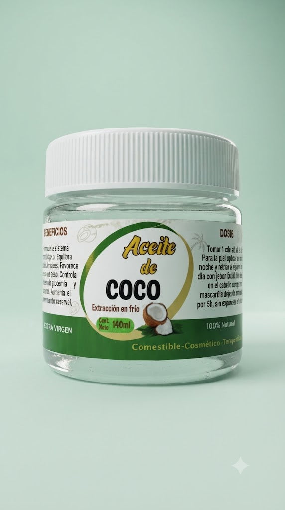 Aceite De Coco Comestible 140ml
