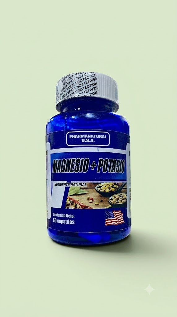 Magnesio + Potasio 60 Capsulas PharmaNatural