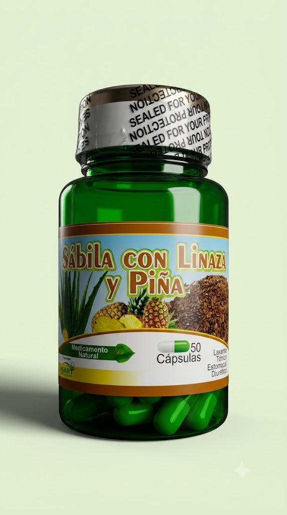 Sabila / Linaza / Piña 50 Capsulas