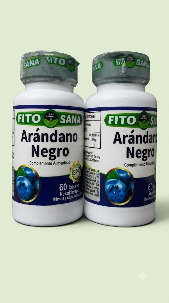 Arándano Negro 120 Tabletas Pack Fito Sana Nacional