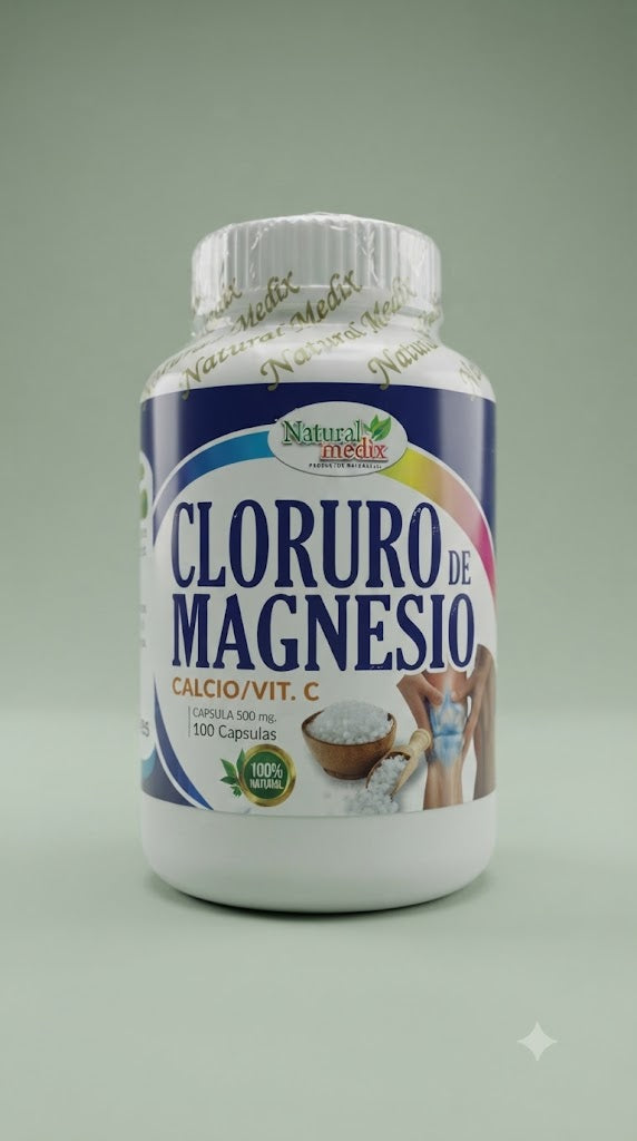 Cloruro De Magnesio 100 Capsulas Natural Medic