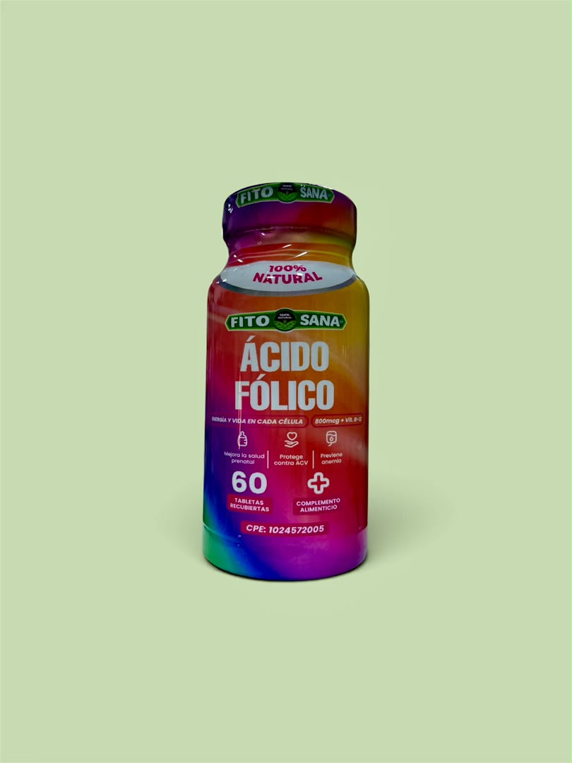 Ácido Fólico 60 Tabletas Fito Sans