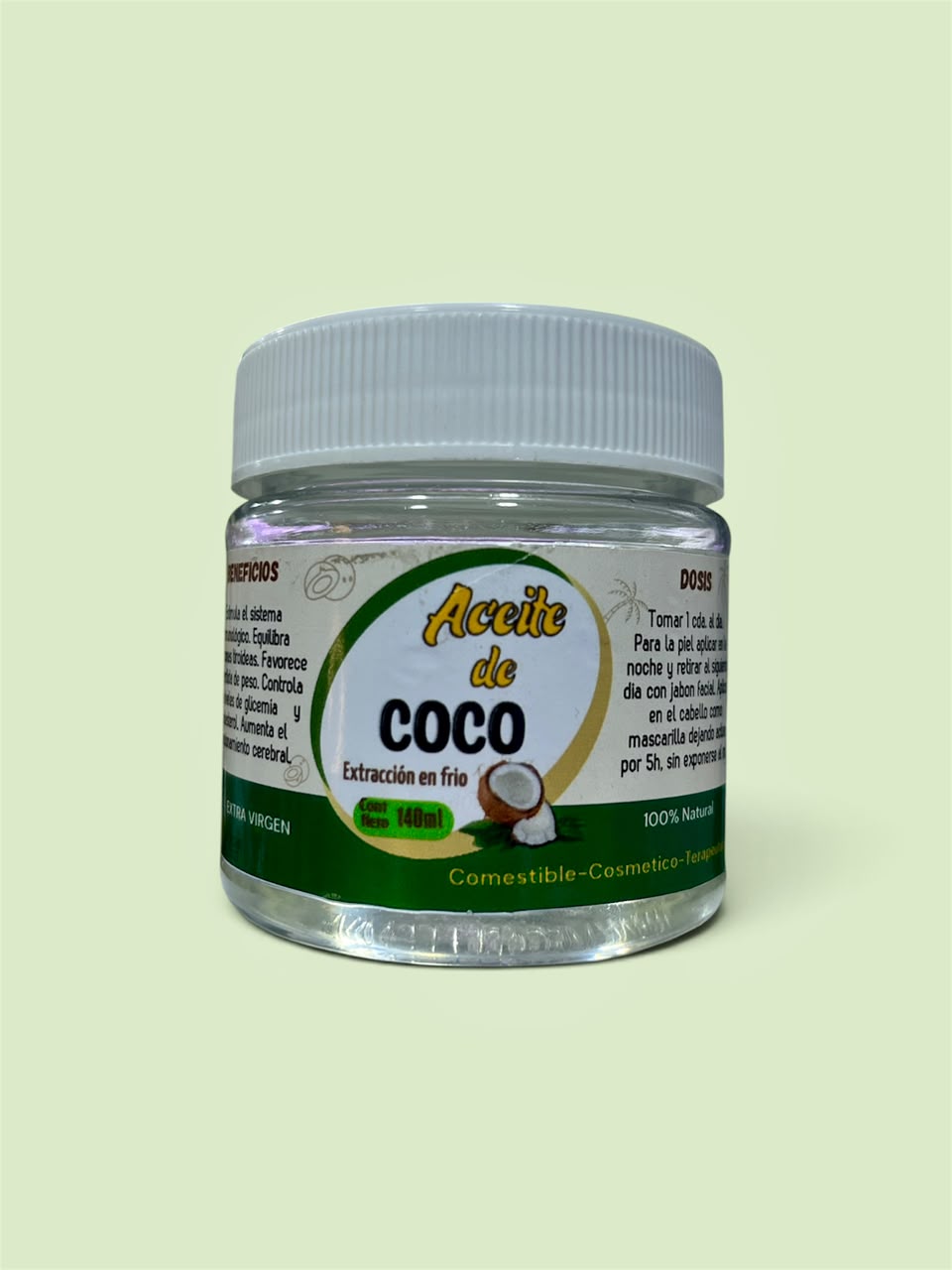Aceite De Coco Comestible 140ml