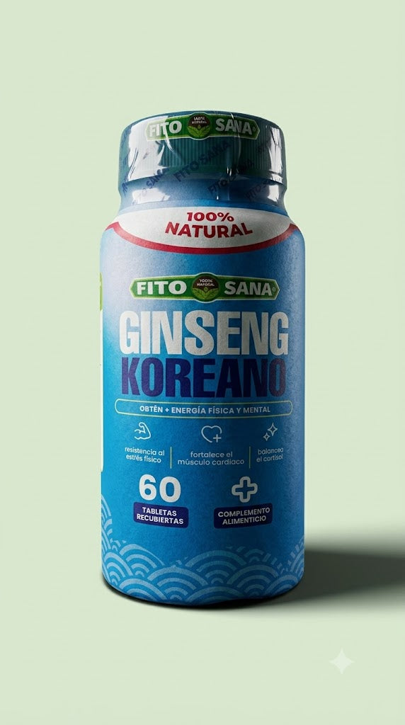 Ginseng Koreano 60 Tabletas Fito Sana